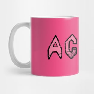 Butt-Head AC/DC Distressed - Pink Mug